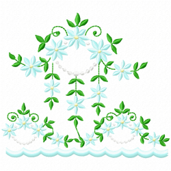 Flowers And Tree Embroidery Design 3 Flowers And Tree Embroidery Design 3